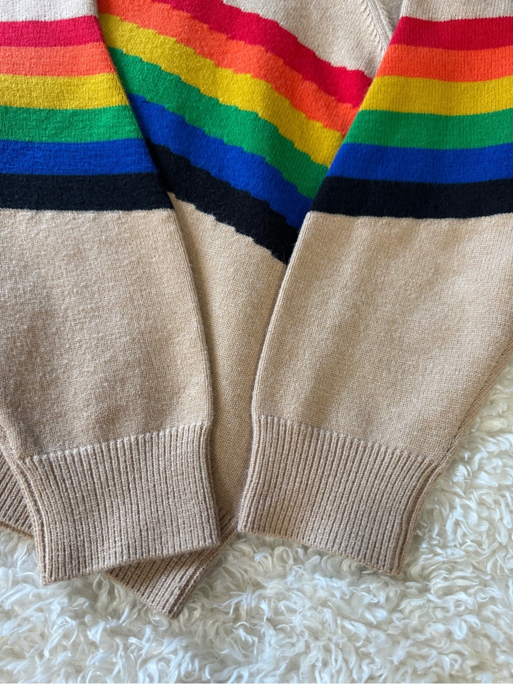 Young Fabulous And Broke Rainbow Sweater M/L soft, cozy, contemporary - Picture 6 of 10